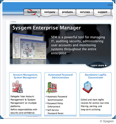 Sysgem website